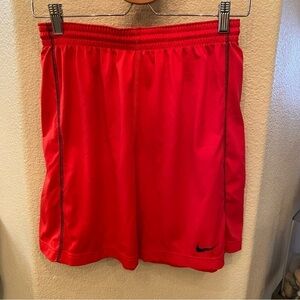 NIKE Men Red Dri Fit Athletic Shorts Size Small